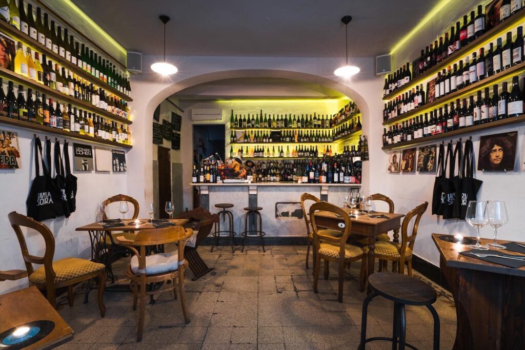 DJ set and curated natural wines at Vineria Sonora, an iconic wine tasting venue in Florence