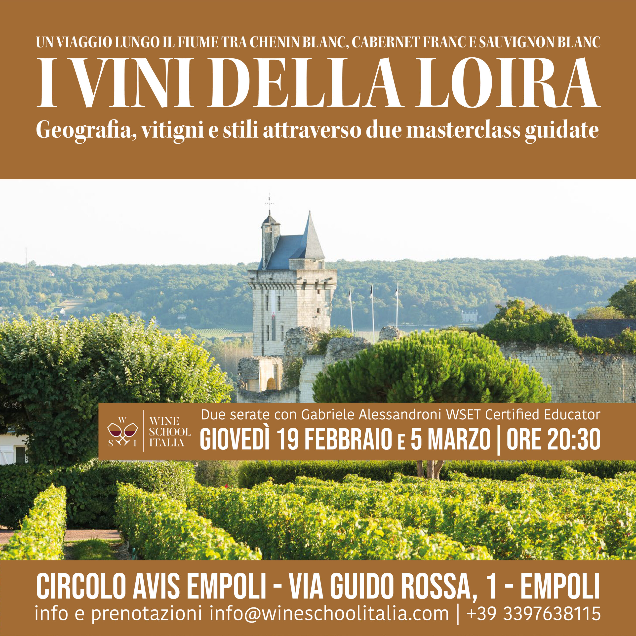I vini della Loira | Geografia, vitigni e stili attraverso due masterclass guidate