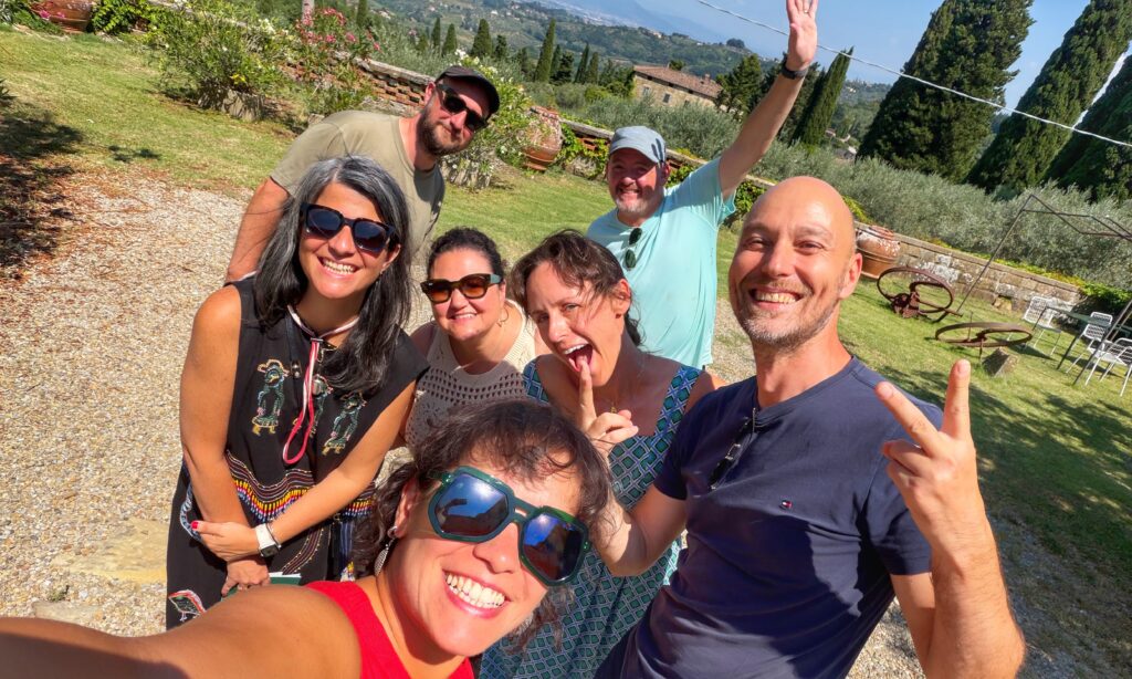 Guests preparing for a private wine tour in Tuscany, highlighting the importance of choosing between transportation and a guided experience.